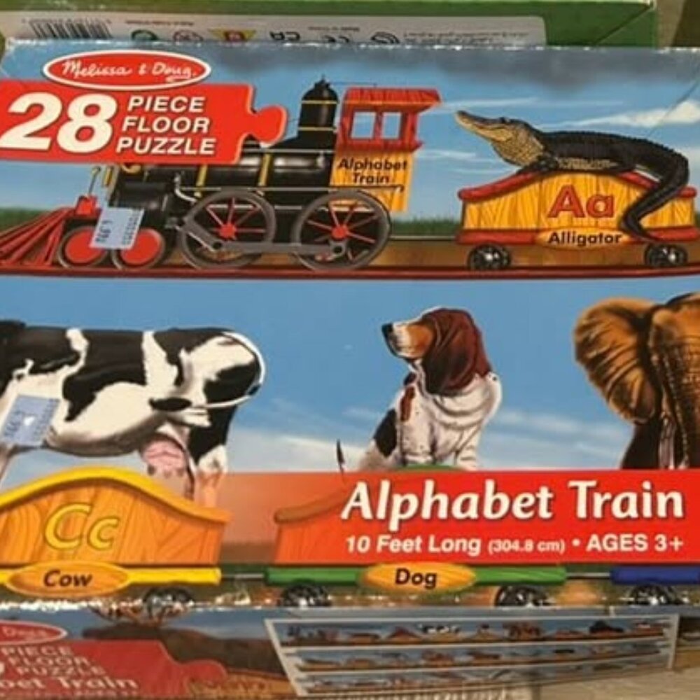 🚂🔤 Melissa & Doug Alphabet Train Puzzle – 28 Pieces 🔤🚂